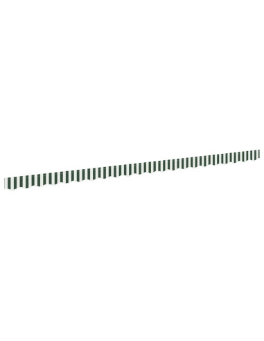 Tenda a Braccio Verde e Bianco 480 x 20 cm Tela