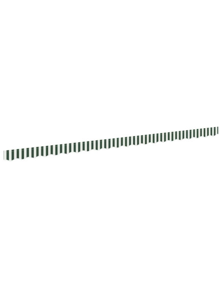 Tenda a Braccio Verde e Bianco 480 x 20 cm Tela
