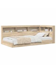Letto Libreria Rovere Sonoma 75 x 190 cm Legno multistrato 2