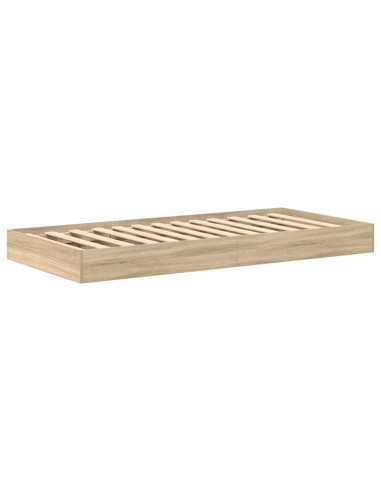 Letto Libreria Rovere Sonoma 75 x 190 cm Legno multistrato