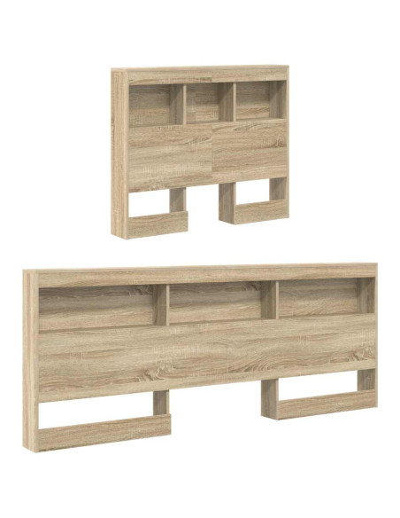 Letto Libreria Rovere Sonoma 75 x 190 cm Legno multistrato