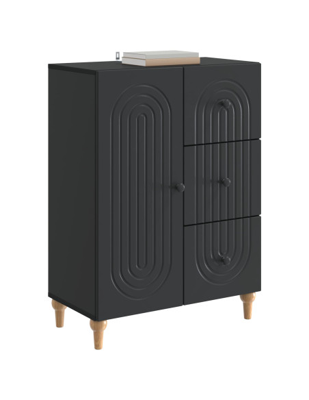 Credenza Nero 66 x 34,5 x 90 cm Legno ingegnerizzato
