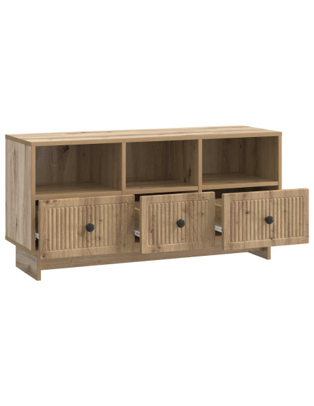 Mobile TV con cassetto Rovere Artigianale 102 x 34,5 x 50 cm
