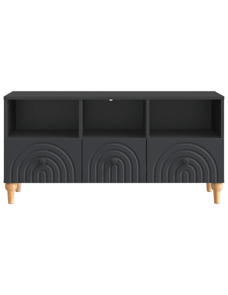 Mobile TV Nero 102 x 34,5 x 50 cm Legno ingegnerizzato