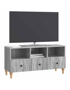 Mobile TV Sonoma grigia 102 x 34,5 x 50 cm Legno ingegnerizzato 2