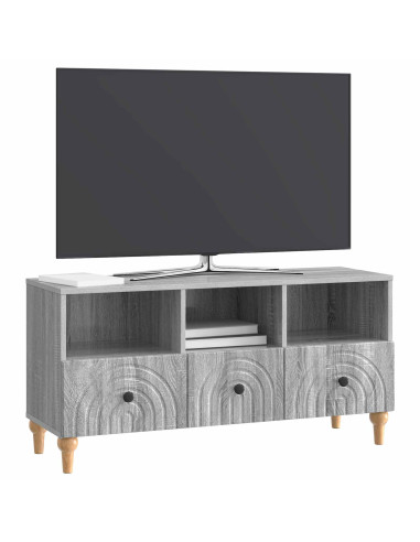 Mobile TV Sonoma grigia 102 x 34,5 x 50 cm Legno ingegnerizzato