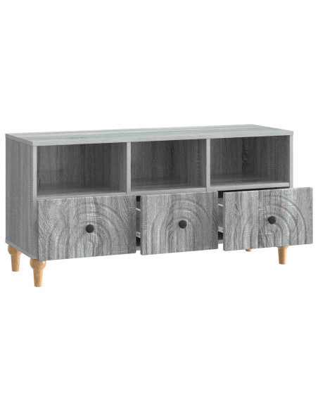 Mobile TV Sonoma grigia 102 x 34,5 x 50 cm Legno ingegnerizzato