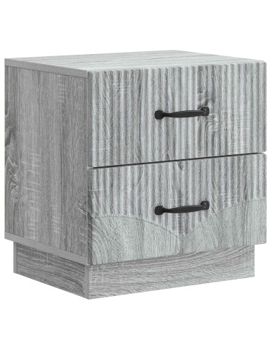 Armadio da Notte 2 pcs Grigio Sonoma 43 x 34,5 x 44,5 cm
