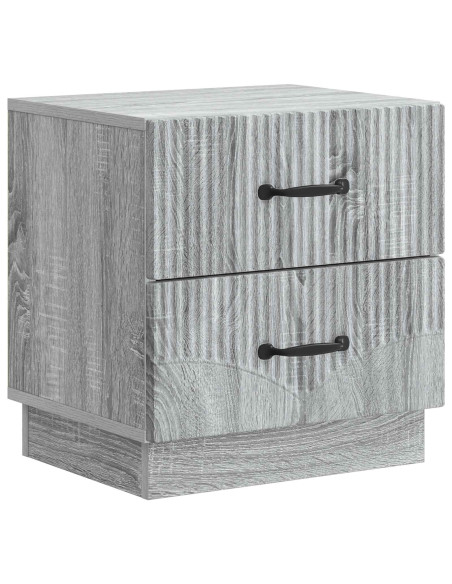 Armadio da Notte 2 pcs Grigio Sonoma 43 x 34,5 x 44,5 cm
