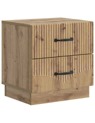 Armadio da Notte 2 pcs Rovere Artigianale 43 x 34,5 x 44,5 cm