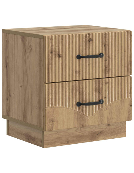 Armadio da Notte 2 pcs Rovere Artigianale 43 x 34,5 x 44,5 cm
