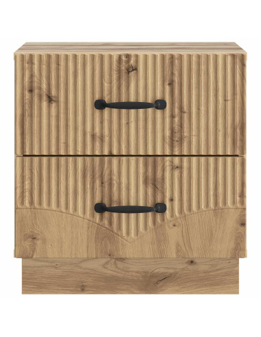 Armadio da Notte 2 pcs Rovere Artigianale 43 x 34,5 x 44,5 cm