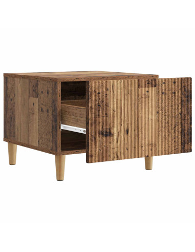 Tavolino da salotto con cassetto Legno antico 49 x 50 x 40 cm