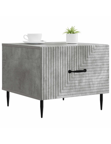 Tavolino da salotto con cassetto Grigio Cemento 49 x 50 x 40 cm