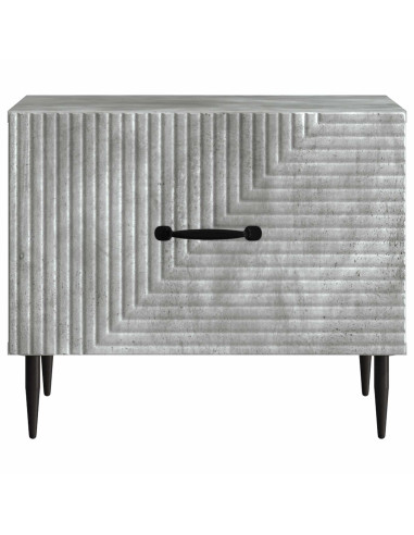 Tavolino da salotto con cassetto Grigio Cemento 49 x 50 x 40 cm