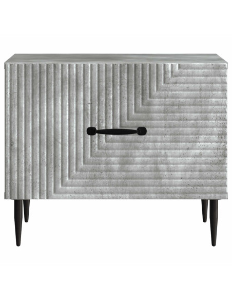 Tavolino da salotto con cassetto Grigio Cemento 49 x 50 x 40 cm