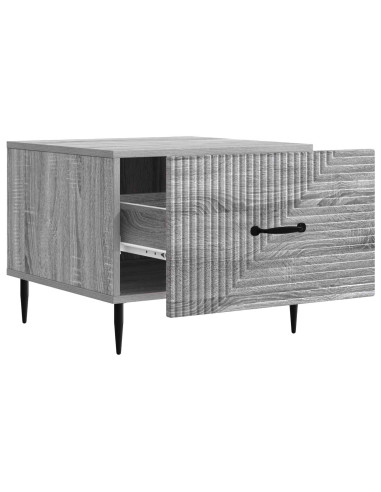 Tavolino da salotto con cassetto Grigio Sonoma 49 x 50 x 40 cm