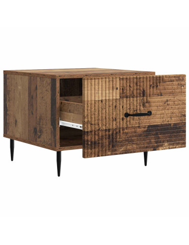 Tavolino da salotto con cassetto Legno antico 49 x 50 x 40 cm
