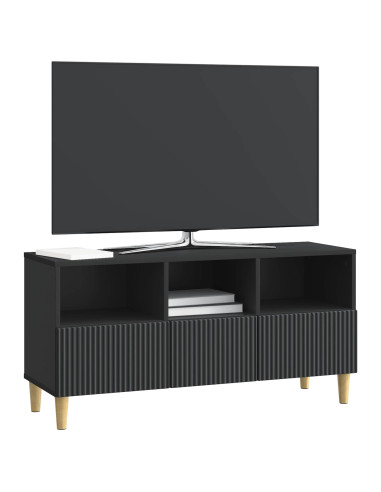 Mobile TV Nero 102 x 34,5 x 50 cm Legno ingegnerizzato