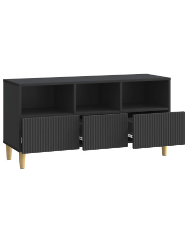 Mobile TV Nero 102 x 34,5 x 50 cm Legno ingegnerizzato