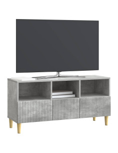 Mobile TV con cassetto Grigio Cemento 102 x 34,5 x 50 cm 2