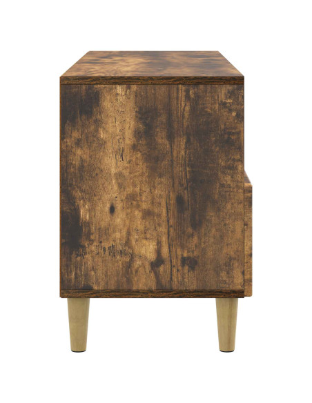 Mobile TV Rovere Fumo 102 x 34,5 x 50 cm Legno ingegnerizzato