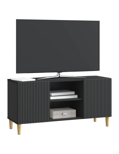 Mobile TV Nero 102 x 34,5 x 50 cm Legno ingegnerizzato