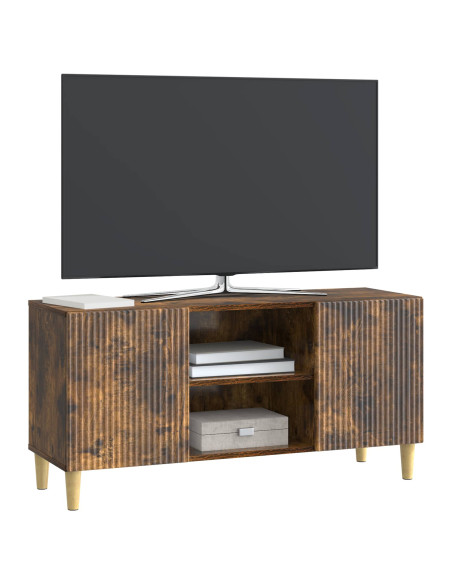 Mobile TV Rovere Fumo 102 x 34,5 x 50 cm Legno ingegnerizzato