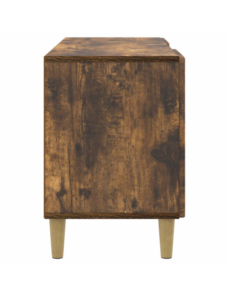 Mobile TV Rovere Fumo 102 x 34,5 x 50 cm Legno ingegnerizzato