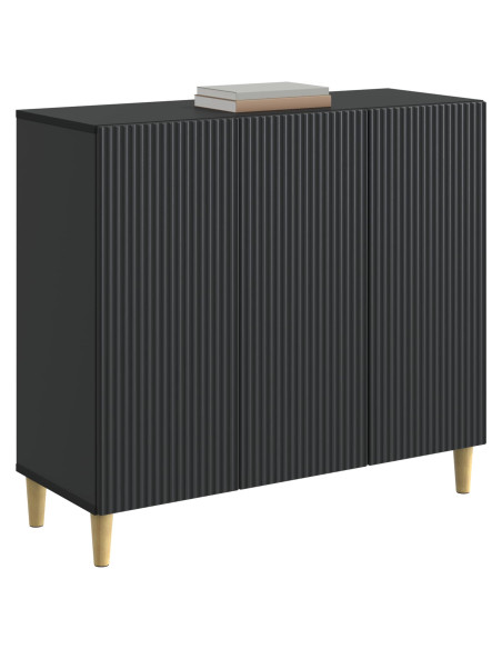 Credenza Nero 89 x 34,5 x 80 cm Legno ingegnerizzato