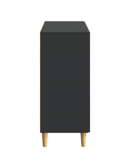 Credenza Nero 89 x 34,5 x 80 cm Legno ingegnerizzato