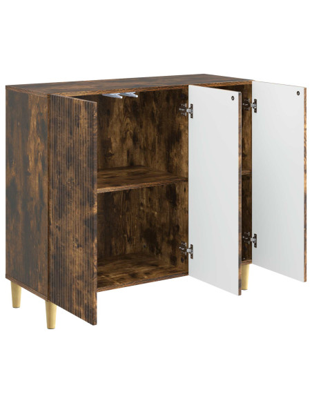 Credenza Rovere Fumo 89 x 34,5 x 80 cm Legno ingegnerizzato