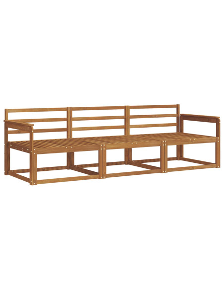 Set di divani da esterno 3 pcs Naturale