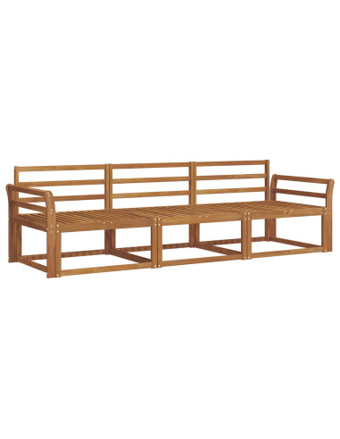Set di divani da esterno 3 pcs Naturale