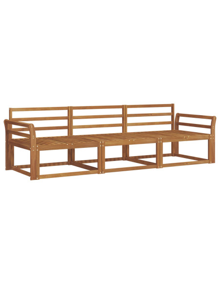 Set di divani da esterno 3 pcs Naturale