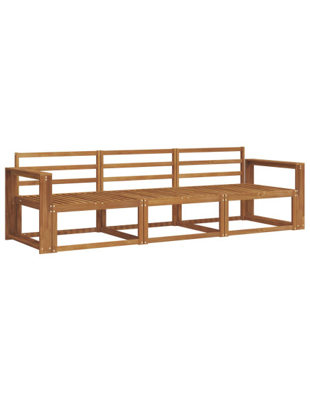 Set di divani da esterno 3 pcs Naturale