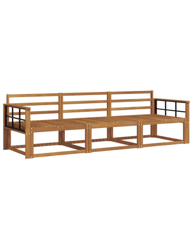 Set di divani da esterno 3 pcs Naturale