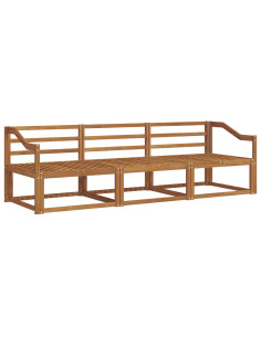 Set di divani da esterno 3 pcs Naturale 2