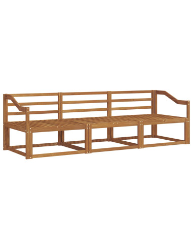 Set di divani da esterno 3 pcs Naturale