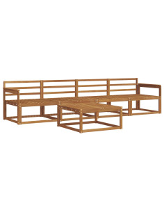 Set di divani da esterno 5 pcs Naturale 2