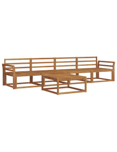 Set di divani da esterno 5 pcs Naturale 2