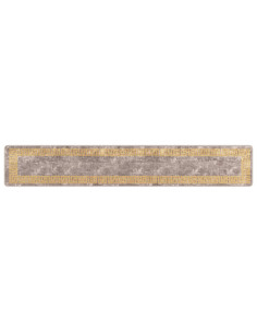 Runner Tappeto MARSA Grigio 50 x 300 cm Poliestere e PVC 2
