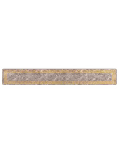 Runner Tappeto MARSA Grigio 50 x 350 cm Poliestere e PVC 2