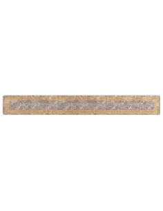 Runner Tappeto MARSA Grigio 50 x 400 cm Poliestere e PVC 2