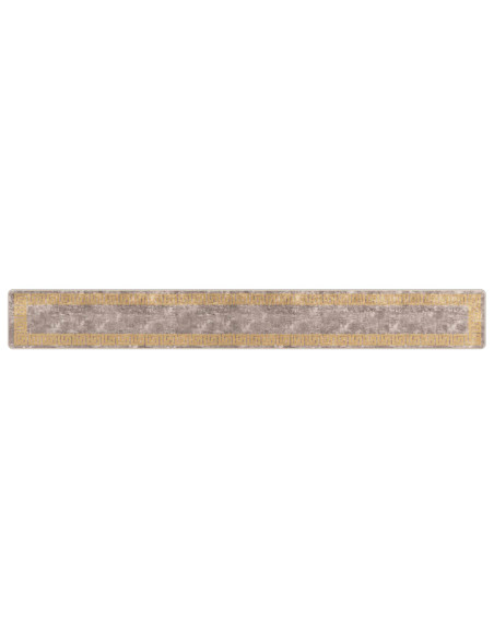 Runner Tappeto MARSA Grigio 50 x 400 cm Poliestere e PVC
