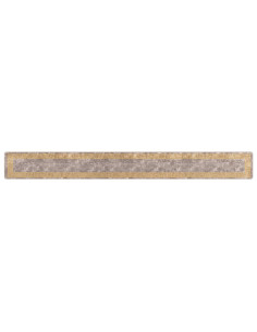 Runner Tappeto MARSA Grigio 50 x 450 cm Poliestere e PVC 2