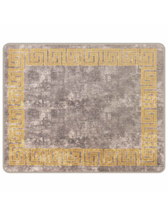 Runner Tappeto MARSA Grigio 80 x 100 cm Poliestere e PVC 2