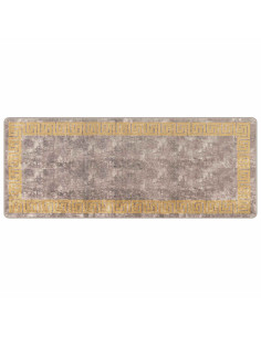 Runner Tappeto MARSA Grigio 80 x 200 cm Poliestere e PVC 2