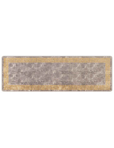 Runner Tappeto MARSA Grigio 80 x 250 cm Poliestere e PVC 2