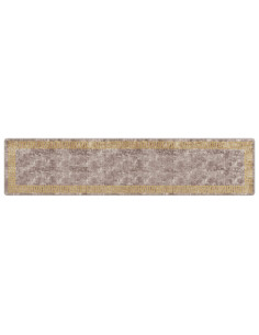Runner Tappeto MARSA Grigio 80 x 350 cm Poliestere e PVC 2